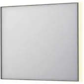 Ink SP32 Spiegel In Kader 90x80cm - Indirecte LED Verlichting Rondom - Geborsteld RVS - Glas - Rechthoekig - Spiegels, Badkamerspiegels - 8718835177058