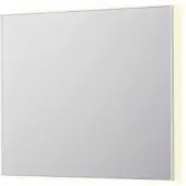 Ink SP32 Spiegel In Kader 90x80cm Indirecte LED Verlichting Rondom - Mat Wit - Glas - Rechthoekig - Spiegels, Badkamerspiegels - 8718835177034