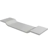Boss & Wessing Badbrug Arcqua Solid Surface 75x20 cm Mat Wit