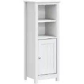 vidaXL Badkamerkast BERG 40x34x110 cm massief grenenhout wit