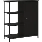 vidaXL Dressoir 70x30x80 cm bewerkt hout zwart