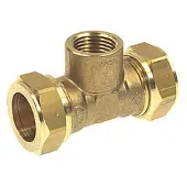 Vsh Fabrieken knel T-stuk 22 mm X 3/4X22 mm (Persaansluiting)