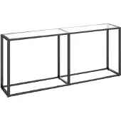 vidaXL Wandtafel 180x35x75,5 cm gehard glas transparant