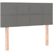 vidaXL Hoofdbord 80x5x78/88 cm stof donkergrijs