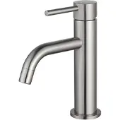 FortiFura Calvi Slim Wastafelkraan - 17.3cm - opbouw - RVS geborsteld PVD SW377858
