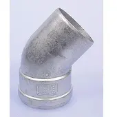 Burgerhout alu-fix bocht 45gr. 80mm dikwandig, aluminium
