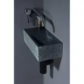 Forzalaqua Venetia fontein 30x15cm links zonder kraangat graniet gepolijst