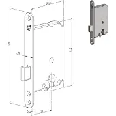 S2 Kastdeurslot PC gat RVS