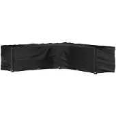 vidaXL Tuinmeubelhoezen met 20 oogjes L-vormig 300x300x90 cm