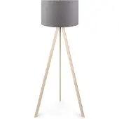 Opviq Vloerlamp Juna | kunststof grijs 38x140 cm vloerlampen | NADUVI