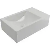 Plieger Houston fontein m. bak links zonder kraangat 37x23cm wit