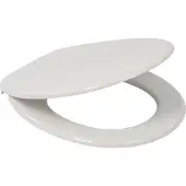 Plieger Royal Toiletbril - Universele vorm WC Bril - Duroplast - Wit - Met Deksel - RVS Bevestiging