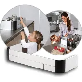 Reer Fornuisbeschermer - 57-91x26 cm - Aluminium - - OneSize - Sloten
