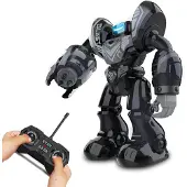 Silverlit Robot Robo Blast zwart - Bestuurbare Speelgoedrobot met schietende vuist - 34 cm hoog