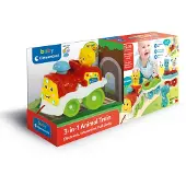 Clementoni - 3-In-1 Dierentrein - Met 5 dieren en geluid - vanaf 12 maanden