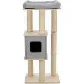 Trixie Luan, binnenkant, pluche, polyester, grijs, 1290 mm