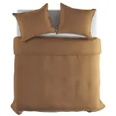 Yellow Suites Dekbedovertrek Percale-Katoen 200 x 200/220 cm / Bruin