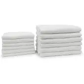 Eleganzzz Badgoedset 100% Katoen - white - 12-delig