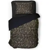 Eleganzzz Dekbedovertrek Foil Velvet - black 140x200/220cm