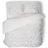 Eleganzzz Dekbedovertrek Foil Velvet - white 240x200/220cm