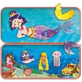 MierEdu Magnetische Puzzeldoos - Zeemeerminnen - Bevat 2 Scènes - Meer Dan 30 Magneten - 3 Jaar