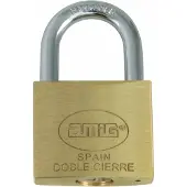 AMIG Hangslot met 2 sleutels - 60 mm - messing - kofferslot - Hangsloten