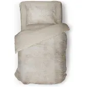 Eleganzzz Dekbedovertrek Flanel Fleece - beige 140x200/220cm