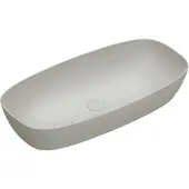 Catalano Alvea Opzetwastafel 80x40cm - Mat Cemento - Keramiek - 8058647591070 - Rechthoekig - Wastafels, Opzetwastafels