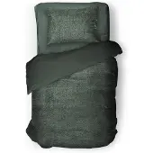 Eleganzzz Dekbedovertrek Teddy Pluche - bottle green 140x200/220cm