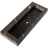 Brauer Coral Wastafel 120x46cm Artificial Marble - Zonder Kraangat - Copper Brown - 8720724503848 - Rechthoekig - Wastafels, Meubelwastafels