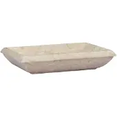 The Living Store De Living Store wastafel, crème kleur, 50x35x10 cm, marmer