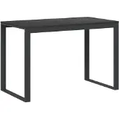 The Living Store De Living Store computerbureau, zwart, 110x60x73 cm, gemaakt van houtvezel
