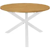 The Living Store De Living Store eettafel, wit, 120x75 cm, MDF