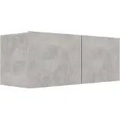 The Living Store Televisiekast - 80 x 30 x 30 cm - Betongrijs