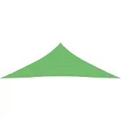 The Living Store Schaduwdoek HDPE 5x5x6m - Driehoek - Lichtgroen