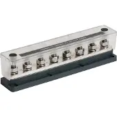 Ultraflex Busbar 8 Studs Zwart,Zilver 650 A