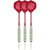 Faver Dartpijlenset Compleet - Reserve Shafts - Nikkel/Silver - Metalic - Rood - 20 gram