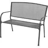 The Living Store : Tuinbank, 108 cm, staal en gietijzer, antraciet