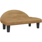 The Living Store Hondenbank Fluweel 70x52x30 cm - Bruin