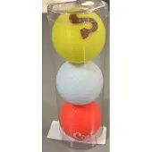 Legend Sinterklaas - 3 Golfballen - Rood Wit Geel