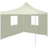 The Living Store De Living Store vouwwand met 2 panelen, 3 x 3 meter, crèmekleurig