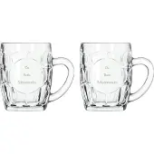 Libbey Gegraveerde Bierpul 55cl De Beste Schoonvader- De Beste Schoonmoeder