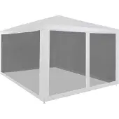 The Living Store De Living Store partytent met 4 mesh-zijwanden, afmetingen 4 x 3 meter