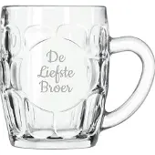 Libbey Gegraveerde Bierpul 55cl De Liefste Broer