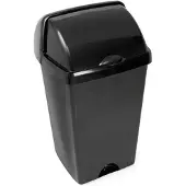 Addis Afvalbak 'Nox' - Roll Top Prullenbak - 50 liter - Zwart