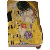 Bekking & Blitz - Notitieboek A5 - Zachte kaft - De kus - Gustav Klimt - Kunst