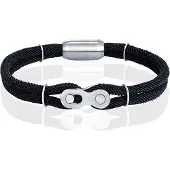 LGT JWLS Armband - Locomotief Zwart-19cm