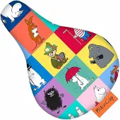 Bikecap Zadelhoesje Kids Moomin Checked | Fietszadelhoes - Fietszadeldek - Stof en waterafstotend