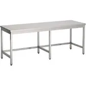 CombiSteel Werktafel | open onderstel | 240cm | RVS | | 7812.0165