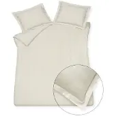 Vandyck Dekbedovertrek Purity 86 Stripe Cream Tan Satijn-200 x 200 / 220 cm | 2-Persoons